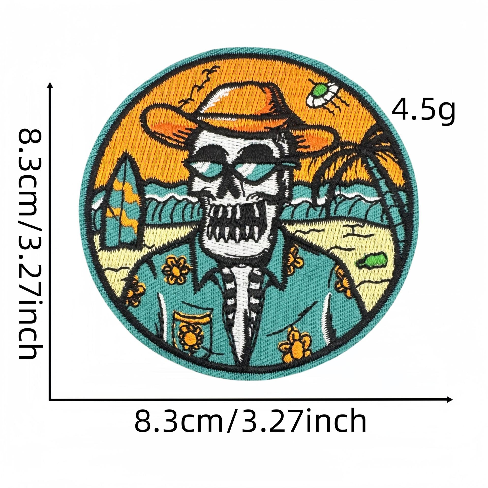 Wholesale Landscape skull car cloth sticker green landscape graffiti series decoration